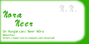 nora neer business card
