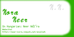 nora neer business card